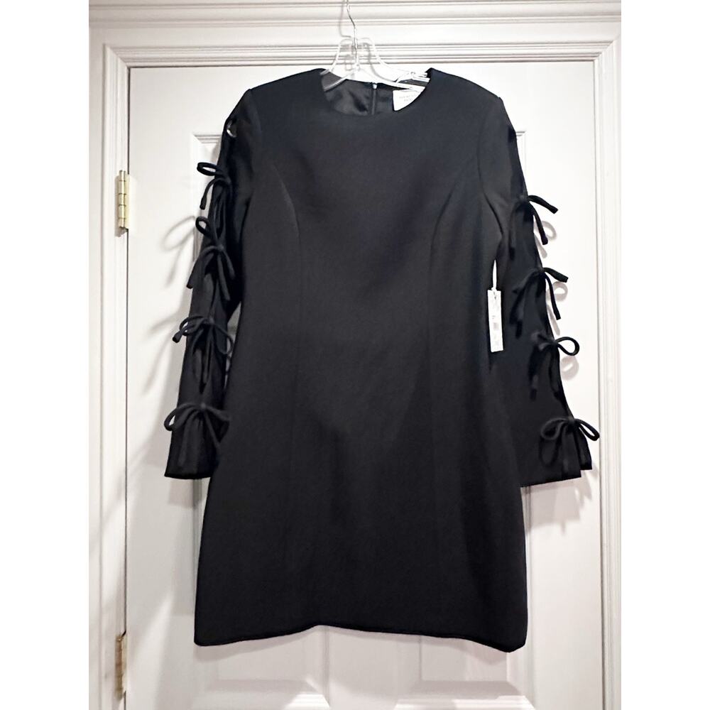 HYACINTH HOUSE Black Bow Sleeve Belinda Mini Dress NWT SMALL Tuckernuck Classic - Picture 10 of 16